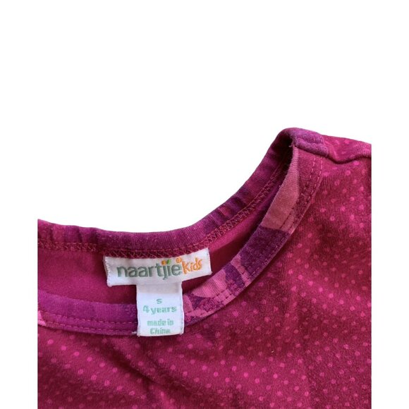 Naartjie Pink Ruffle Shirt Size 4 - Picture 2 of 4